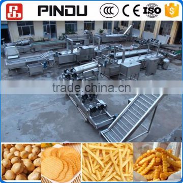 small scale frozen french fries potato chips production line