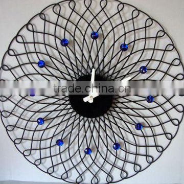 Modern design black decorative acrylic wall clock