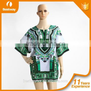 Wholesale African Tradition Summer Wearing Unisex African Shirts Dashiki