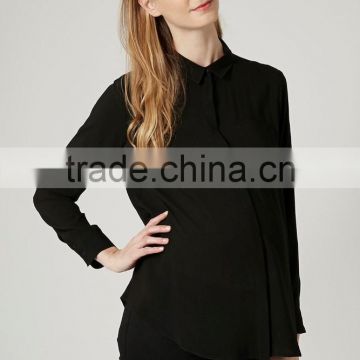 women's black daily shirt plain maternity blouse t-shirts