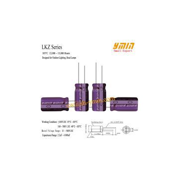 Low Operating Temperature Electrolytic Capacitor Radial Type for Road Light