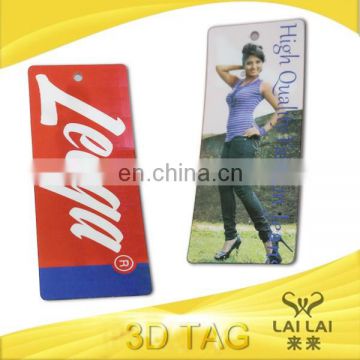 Fashion design 3D tag label for garment and luggage