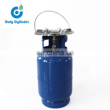 Hot sale in Yemen 5kg empty lpg cylinder with valve for camping, cooking gas cylinder
