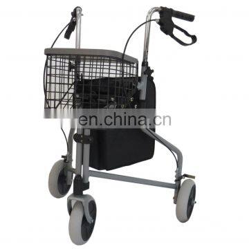 Adults walker Double folding aluminium rollator, upright walker for adults