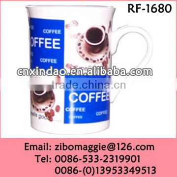 Hot Sale 10oz U Shape Personalized Ceramic Wholesale Party Coffee Mug with Good Quality