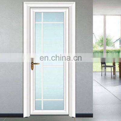 High quality French style double glazed frosted glass aluminum swing door