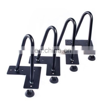 Hairpin Legs 4 inch Set DIY Furniture Metal Black Table Legs Perfect for Cabinet Wardrobe TV Cabinets Drawers Nightstand Satin