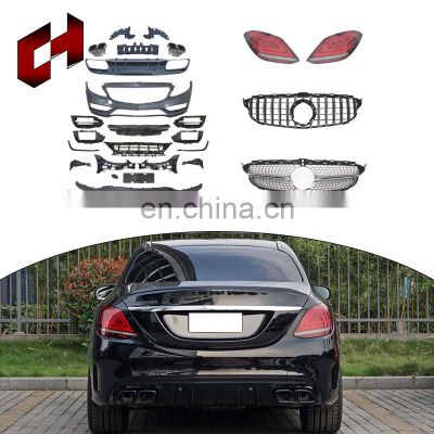 CH High Quality Wide Enlargement Rear Diffusers Installation Exhaust Body Kit For Mercedes-Benz C Class W205 2015+ To C63 2019