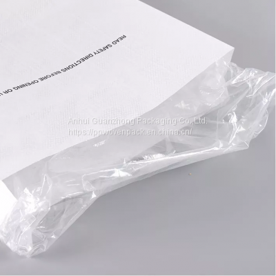 Customized Printed Automatic Packing Filling Plastic Raw Materia Bag For 25Kg 50Kg Weight