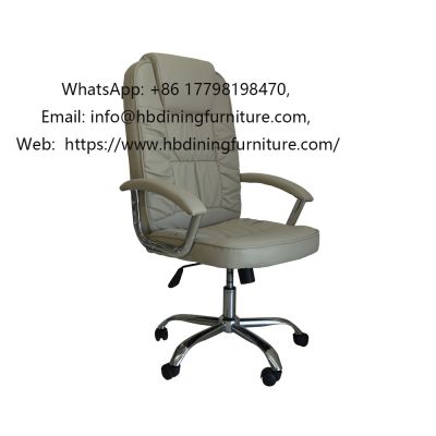 Black Leather fabric black lines swivel office chair
