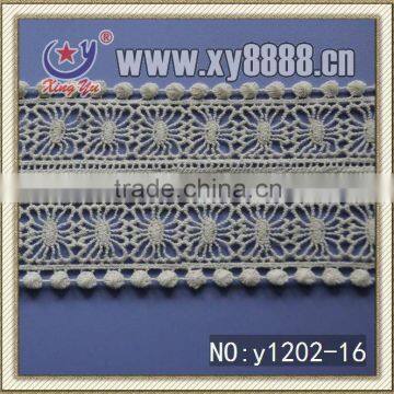 Grace Hollow Style Water-Solubled Cotton Schiffli Embroidery Lace