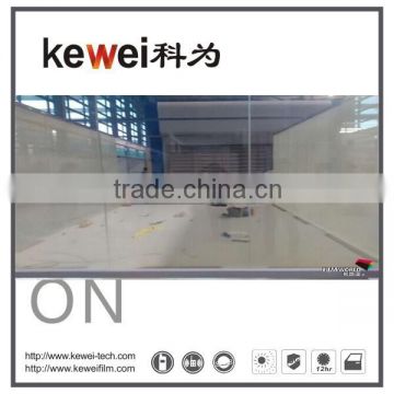 Kewei high clear Switchable glass, smart glass, turn on clear