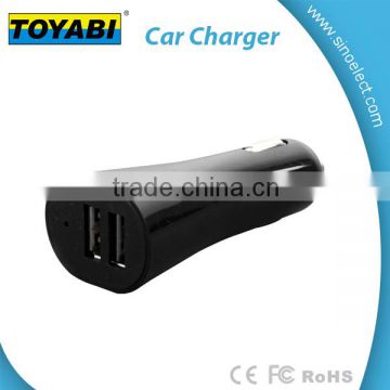 Portable Car Charger Travel Charger Dual-Port USB Car Charger Cigarette Charger for Cellphones