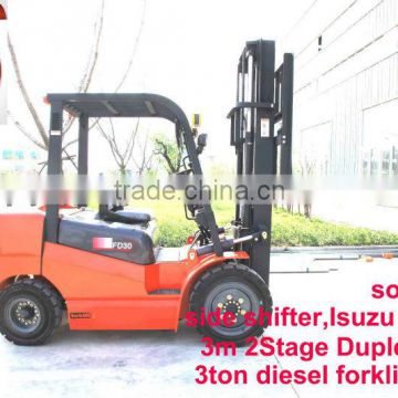 3ton Diesel Forklift,Japan ISUZU engine,FREE SPARE PARTS