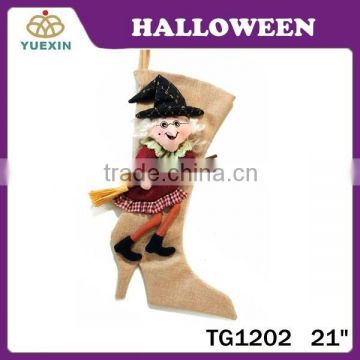 21 inch Stocking Witch Design for Halloween Decoration