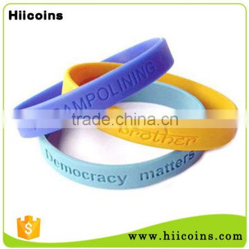 China Factory Free Sample Wholesale Cheap Custom Silicon Bracelet Wristband