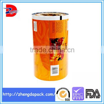 laminated material metalized plastic packaging film for snack food