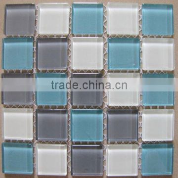 Hot sale mixed color family crystal glass mosaic tile