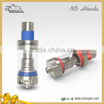 New arriving Hkuda dual coils Occ and RBA head ceramic atomizer with Ni200 coil