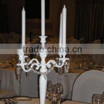 CANDELABRA, FIVE ARMS METAL CANDELABRA, WEDDING DECOR