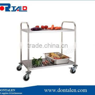 stainless steel kitchen dinning service trolley utility cart