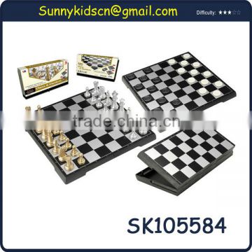 classy metal chess pieces magnetic chess board for folding