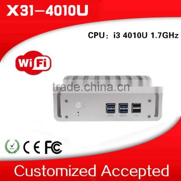 mini pc board mini server Micro Linux Server Support wireless keyboard, mouse/ touch screen X31-I3 4010U 2G RAM 32G SSD