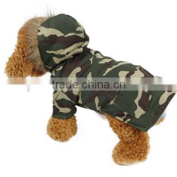 2015 wholesale army dog clothes cheap dog winter coats