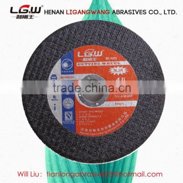 493 LIGANGWNG abrasive 4 inch black cut off wheel for ss inox steel for Thai market