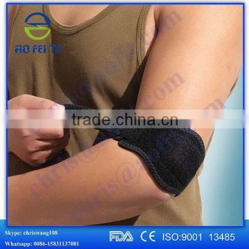new products 2016 shijiazhuang aofeite crossfit compression cricket elbow sleeve copper