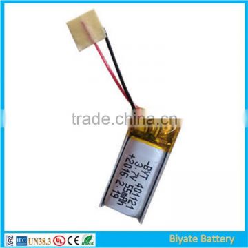 401121 small lithium ion 3.7V 55mah smart band battery