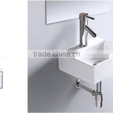 7879 Ceramic Bathroom Rectangular Save Spaces Wall hung basin sink cloakroom wash basin