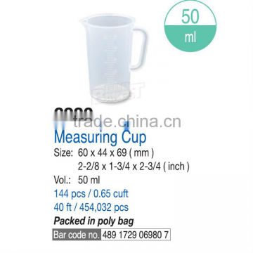 50ml Best PP Polypropylene plastic measuring cup scale kitchenware tools measurement instrument