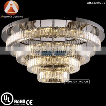 2016 Newest Stainless Steel Crystal Chandeliers with K9 Crystal