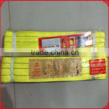 Chinese supplier lifting sling high safety lifting belt sling,3T Polyester Webbing Lifting Belt Sling