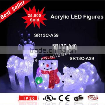 Christmas lighting Snowman ornament/led Christmas light (Outdoor, MOQ: 200PCS, GS/CE/UL)