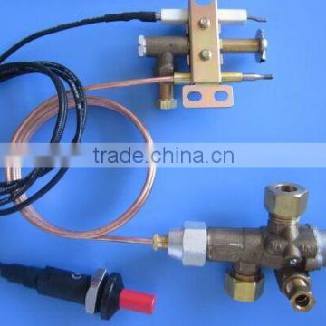 Hot sale industrial brass automatic shut-off gas safety fire valve with piezo igniter