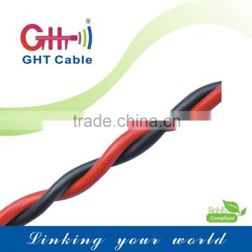 China supplier Speaker wire Red and Black cable with Stranded copper conductor