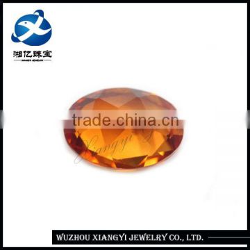 China supplier high quality 8x10mm 28# oval synthetic transparent corundum
