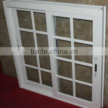 white aluminium frame sliding glass window