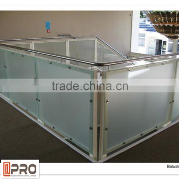 2015 new product balcony railing designs glass handrails for outside
