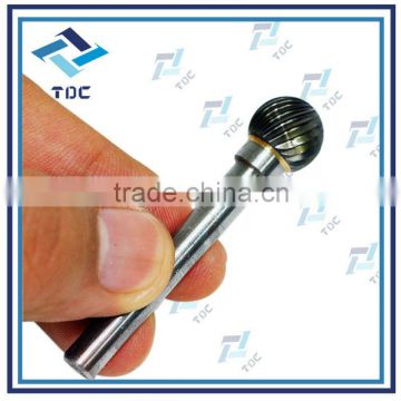 tungsten carbide ball-shaped rotary burrs for bore deburring