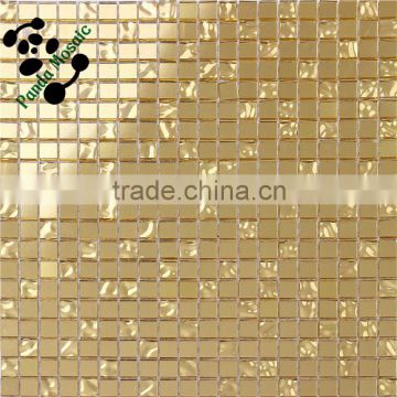 SMG13 Gold tile for wall Royal gold mosaic Alkali resistance gold glass mosaic