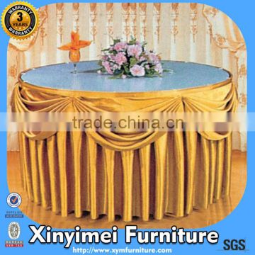 Durable Banquet Restaurant Round Table Cloth With Logo