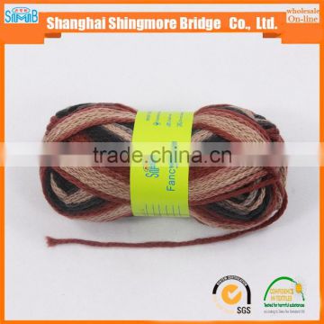 China textile knitting yarn wholesale factory price 100% acrylic 1/0.8Nm hollow tape yarn for hand knitting with low price