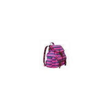 Colorful Leisure Ladies Canvas Backpack Spacious Bags For Clothes / Cellphones