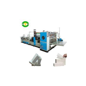 Automatic N Folding Hand Towel Paper Making Machine with Glue Lamination