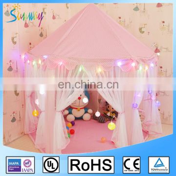 Child Payhouse Kids Pink Princess Play Castle Tent House for Girls