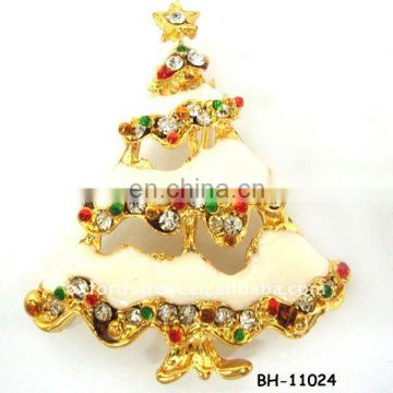 women's fashion jewelry alloy christmas tree brooch