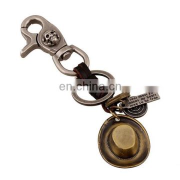Yiwu Popular custom keychain vintage leather keychain